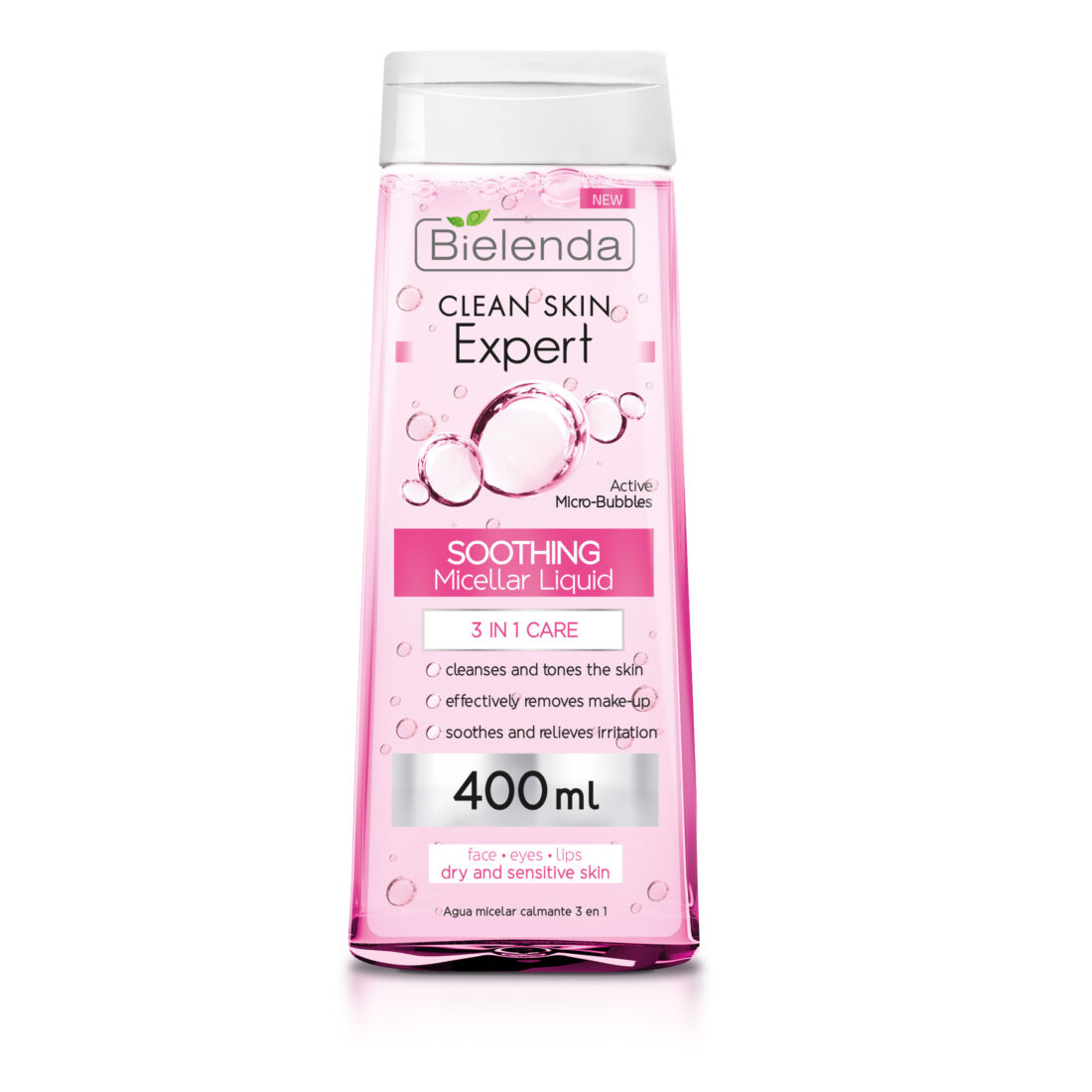 5902169020392 CLEAN SKIN EXPERT 3 in 1 Soothing Micellar Water, 400 ml