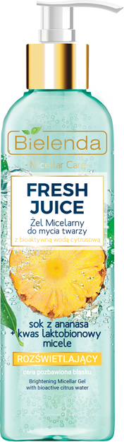 FRESH JUICE Rozświetlający żel micelarny ANANAS 190g 5902169034047